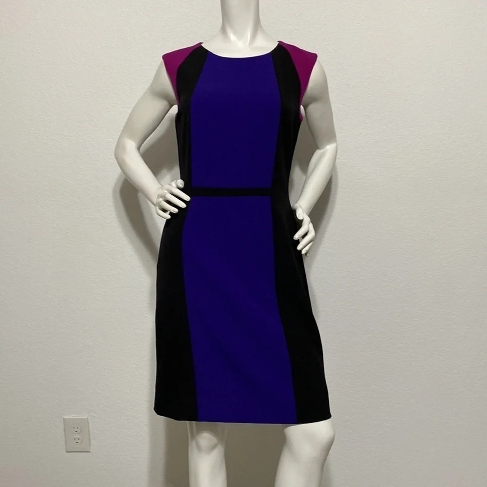 Tahari Color Block Sheath Dress